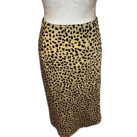 Sanctuary Leopard Print Flow Midi A Line Skirt Womens Designer - Picture 2 of 5